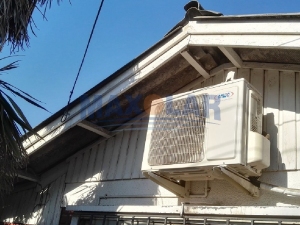 Instalación de aires acondicionados en casa particular de la Florida, Santiago
