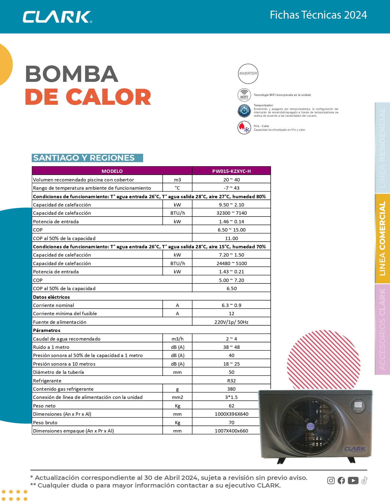 Bomba de Piscina Clark 9,5 KW
